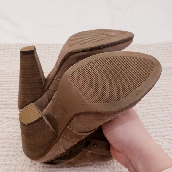 Franco Fortinini Mid-calf Heeled Suede Boots - Picture 8 of 9